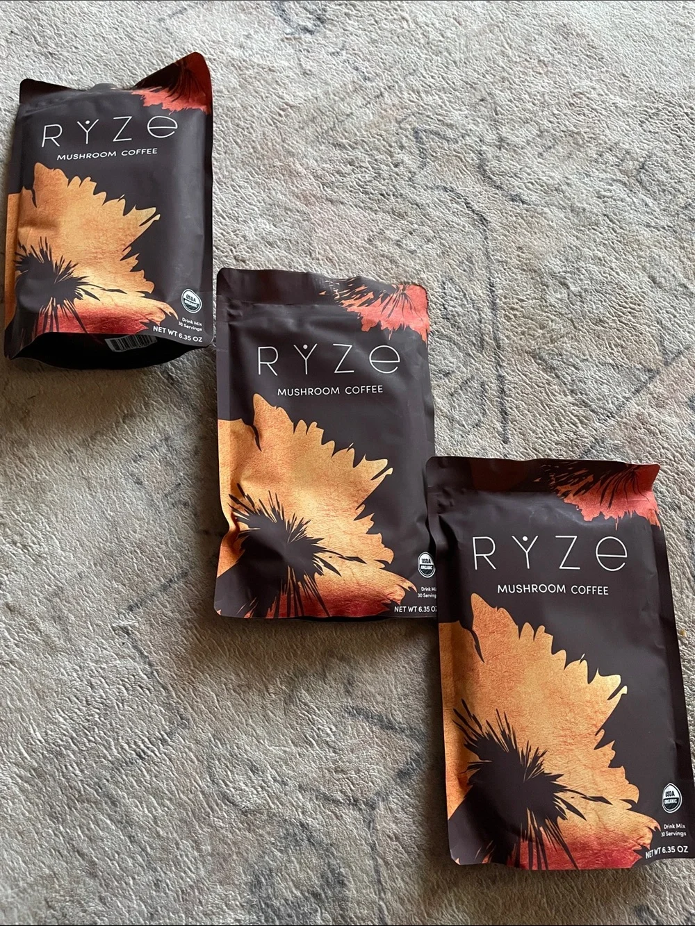 Mushroom Coffee - Black & Orange Packaging - Picture 1 of 5
